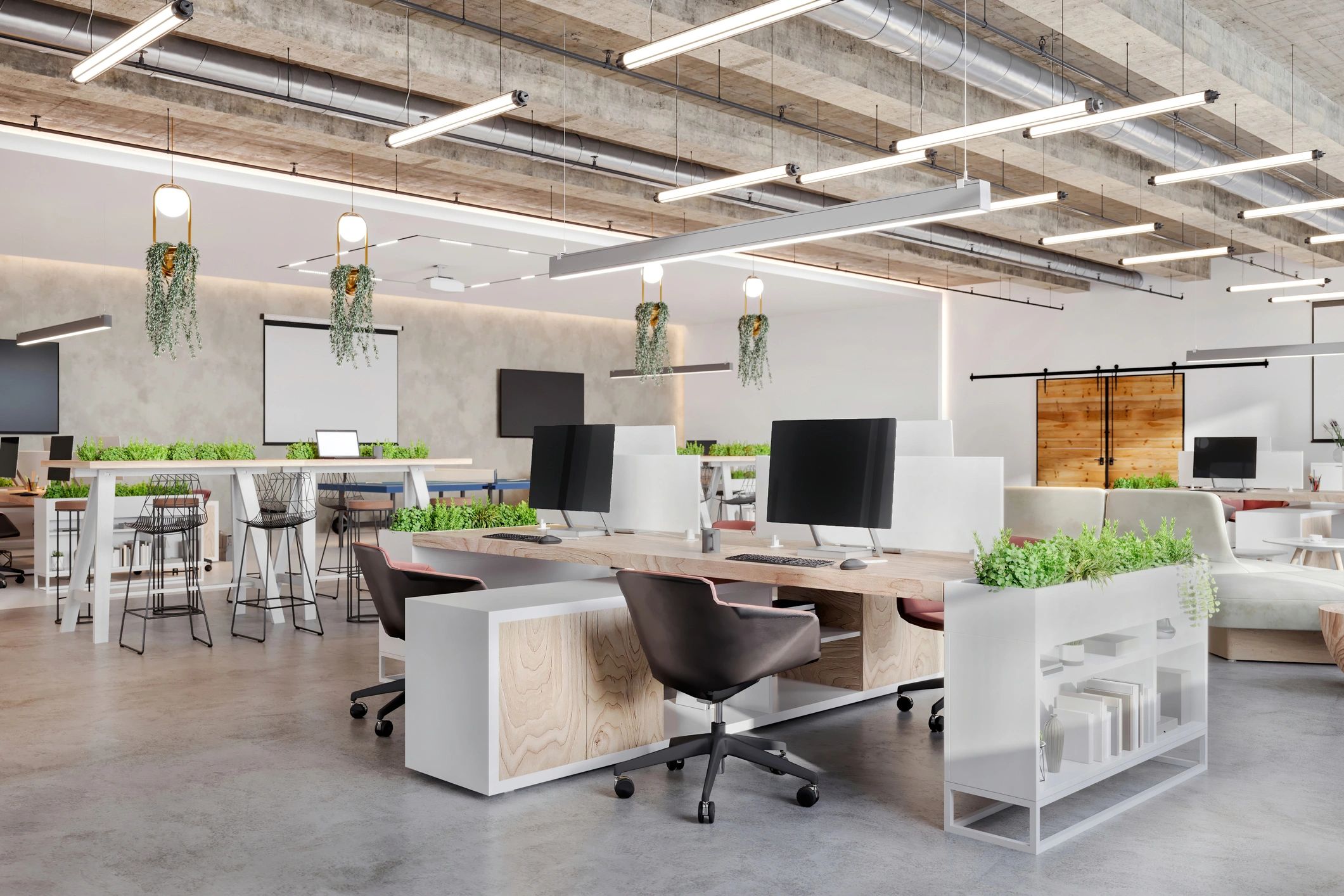 Modern cannabis dispensary office
